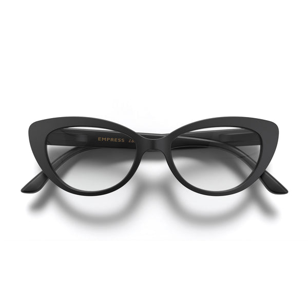 Empress reading glasses in rubberised black