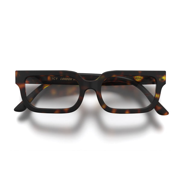 Icy reading glasses in matt tortoiseshell