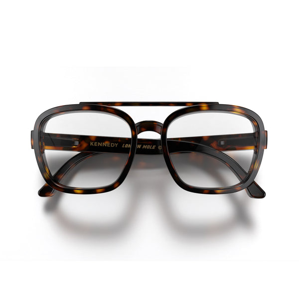 Kennedy reading glasses in gloss tortoiseshell