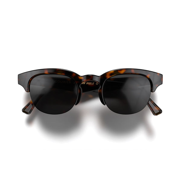 Courier sunglasses in gloss tortoiseshell