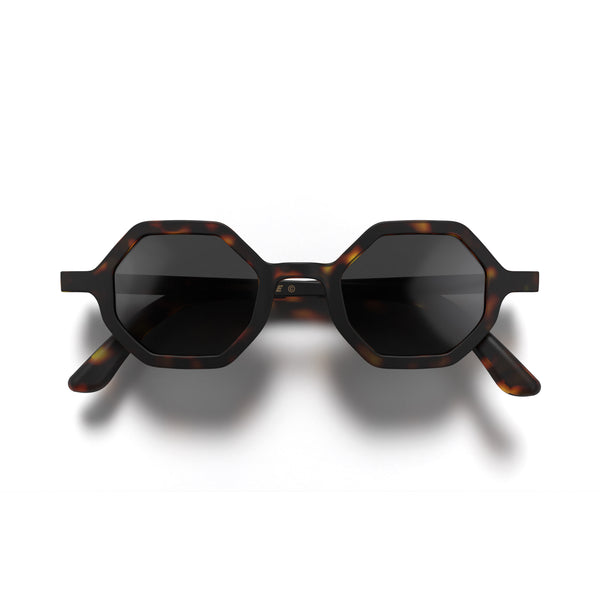 Malibu sunglasses in rubberised tortoiseshell