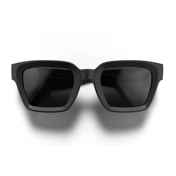 Phoenix sunglasses in rubberised black