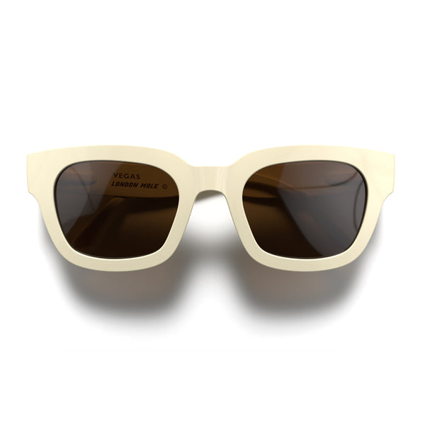 Vegas sunglasses in gloss cream