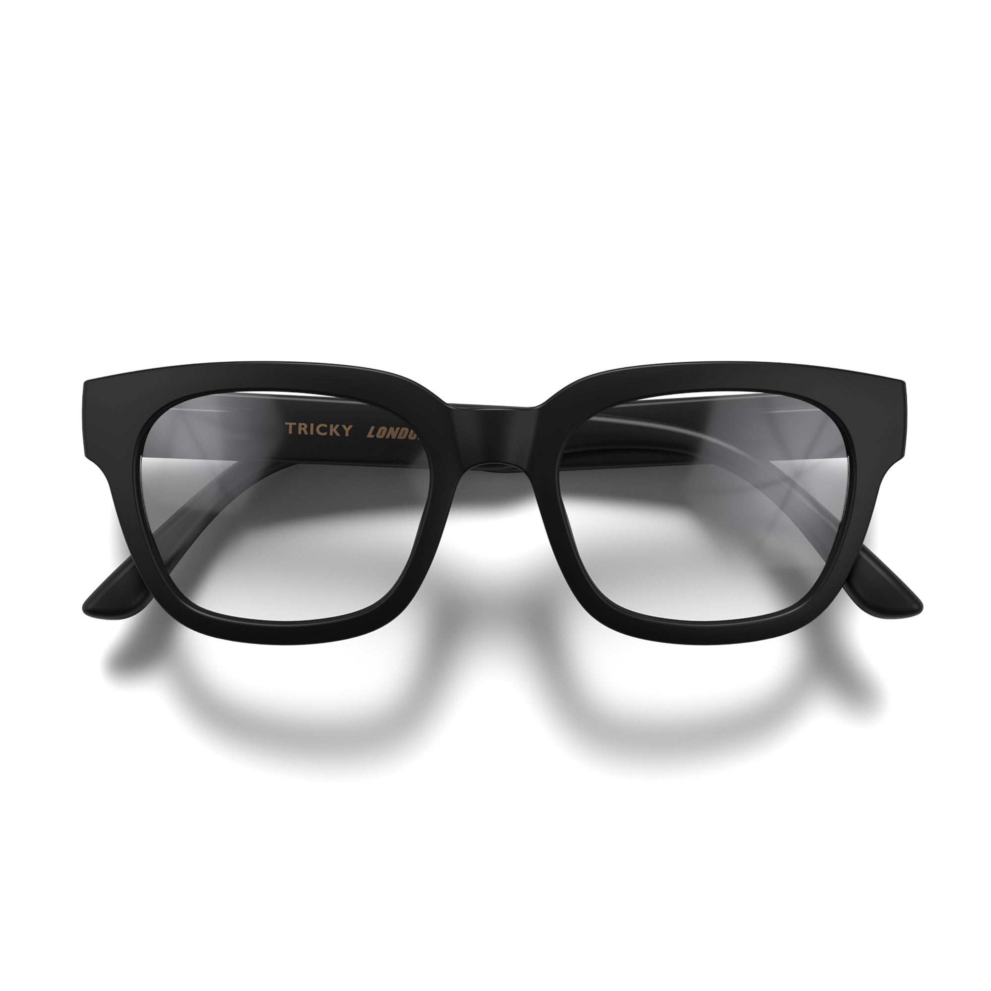 Tricky reading glasses in matt black – London Mole