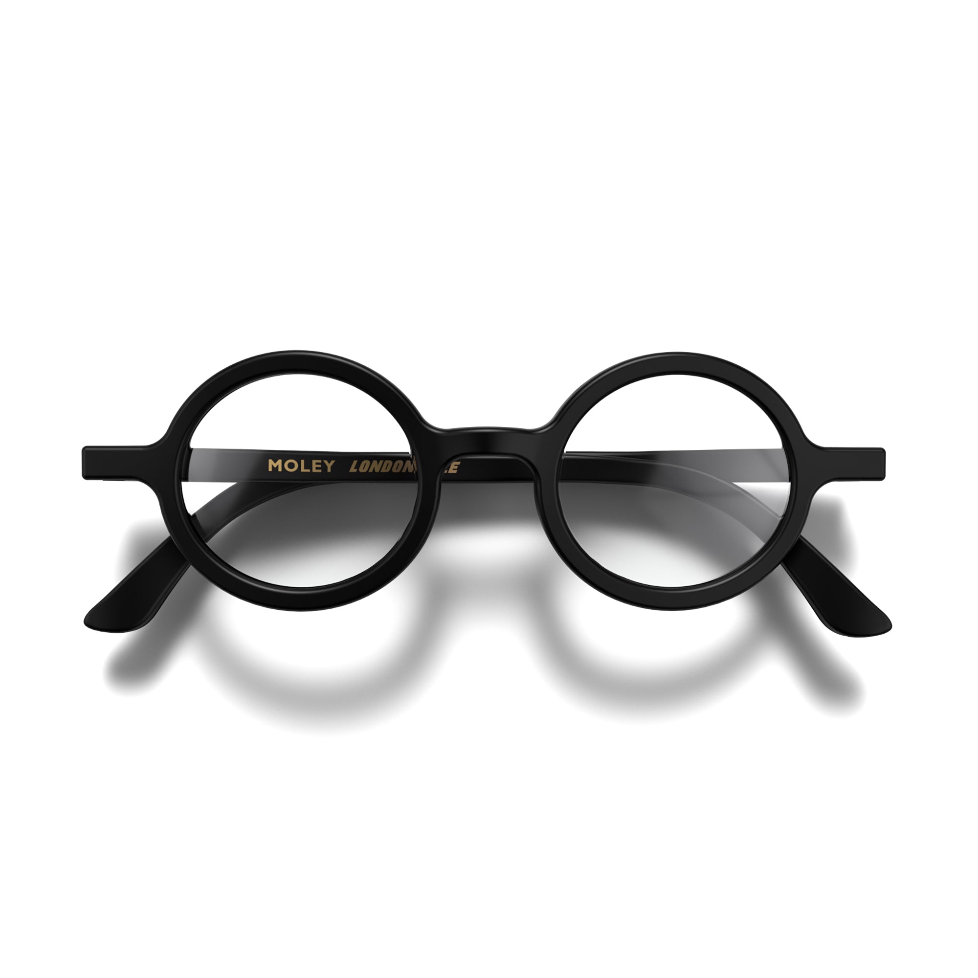 Moley blue blocker glasses in matt black