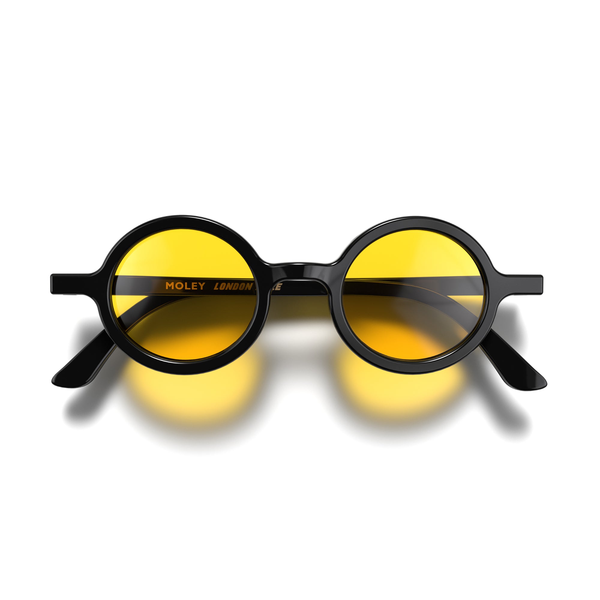 Black sunglasses with yellow lenses sale